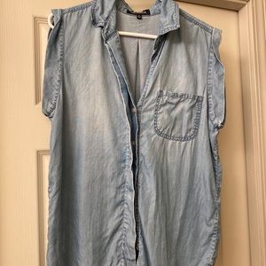 Sam Edelman Sleeveless Chambray Top